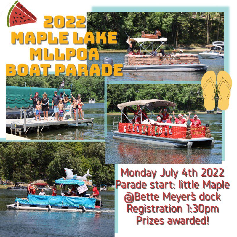2022 Maple Lake Boat Parade